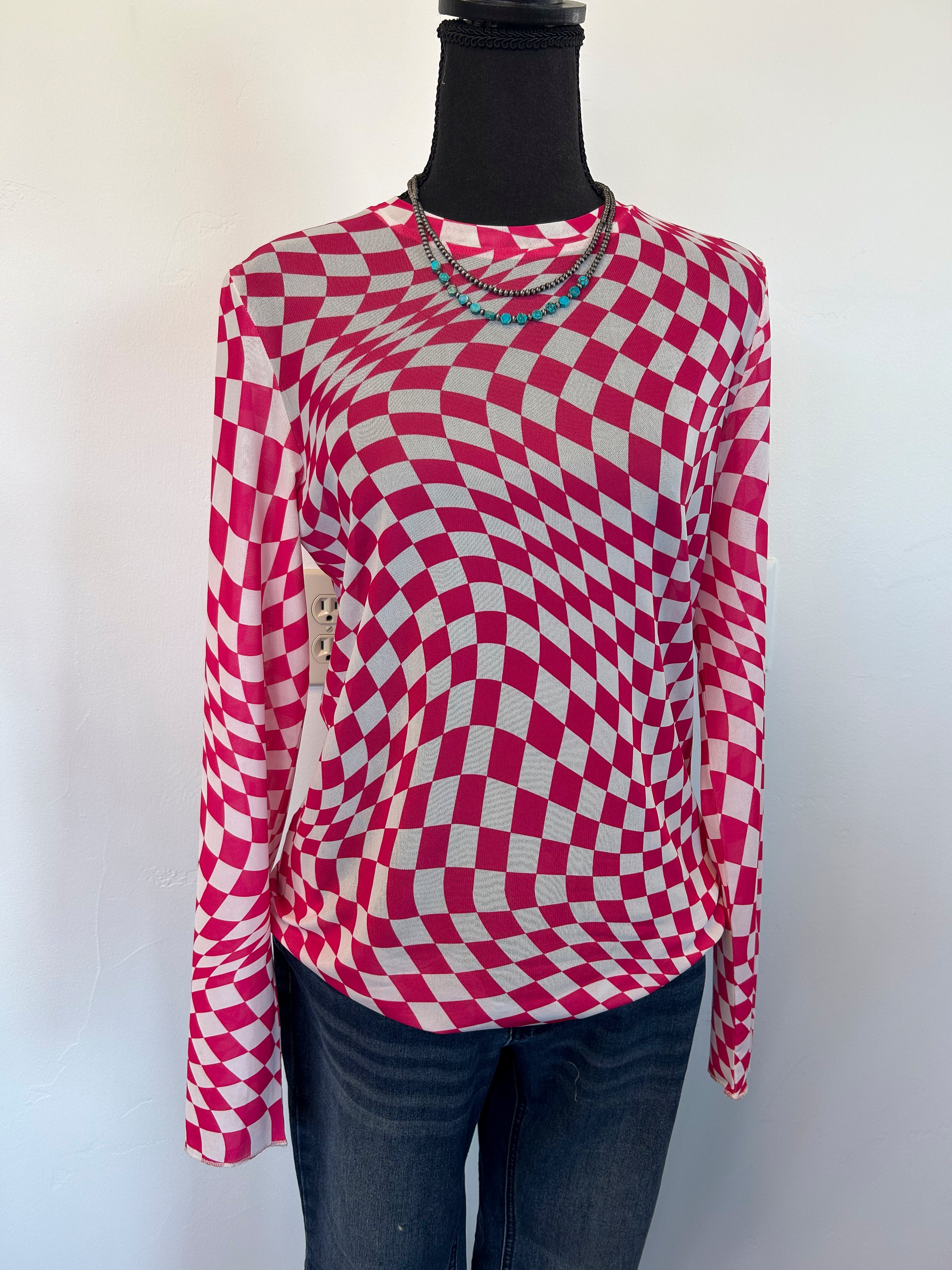 Rose - Mesh Top